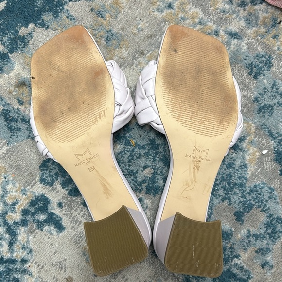 Marc Fisher Cerita Block Heel Slip On Sandal Womens size 8 light purple​ - Picture 6 of 8